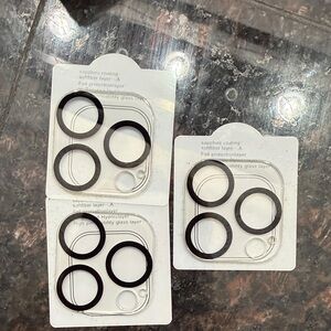Black Circular Phone Camera Lens Protectors